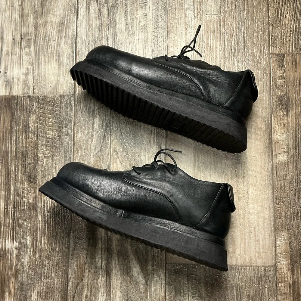 Black Leather Women’s Shoes EUR Size 38=US Size 7.5